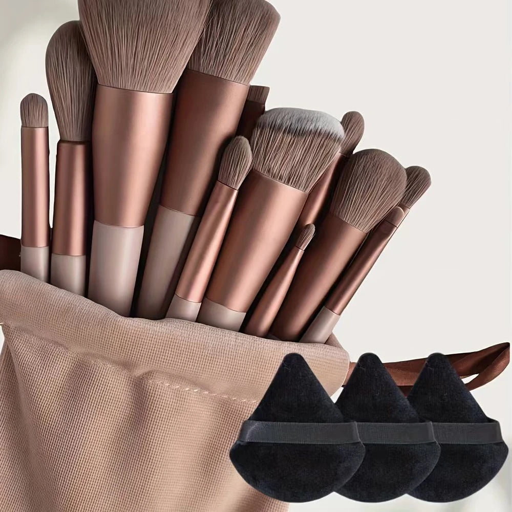 Avlora Glam™ 13-Piece Makeup Brush Collection