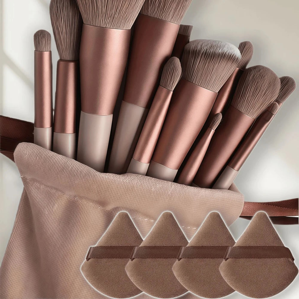 Avlora Glam™ 13-Piece Makeup Brush Collection