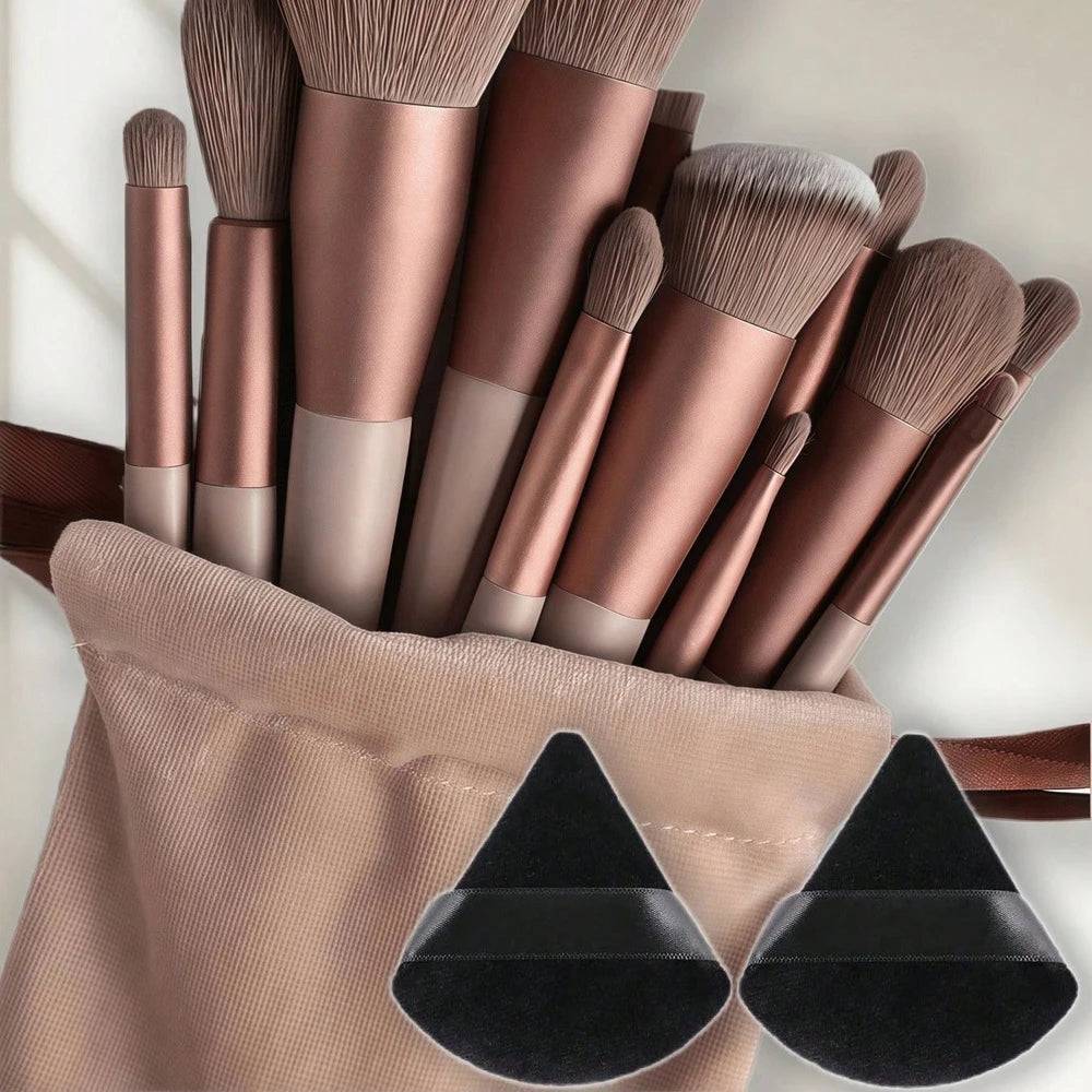 Avlora Glam™ 13-Piece Makeup Brush Collection